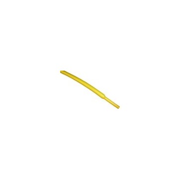 gaine thermoretractable - Barre 1.22 M diamètre 12.7/6.4 mm jaune