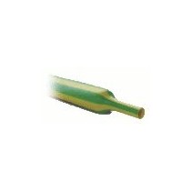 gaine thermoretractable - Barre 1.22 M diamètre 19.1/9.5 mm vert-jaune
