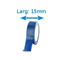 Ruban isolant adhésif Bleu larg 15 mm long 10 m