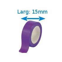 Ruban isolant adhésif violet larg 15 mm long 10 m