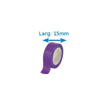 Ruban isolant adhésif violet larg 15 mm long 10 m